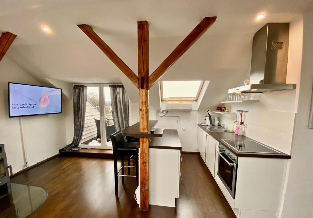 Appartement Wohnen Ueber Den Daechern Von Ravensburg, Stadtnah, Kamin, Klima Extérieur photo